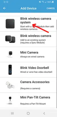 step 3 - choose device