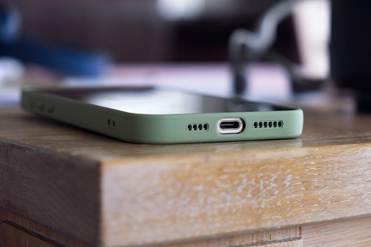 A modern smartphone resting on a table