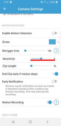 Step 4 - Use Slider For Sensitivity Settings