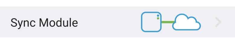 sync module showing up on blink app