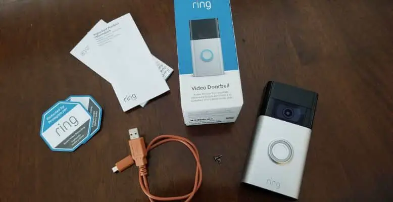 ring doorbell 2 box contents