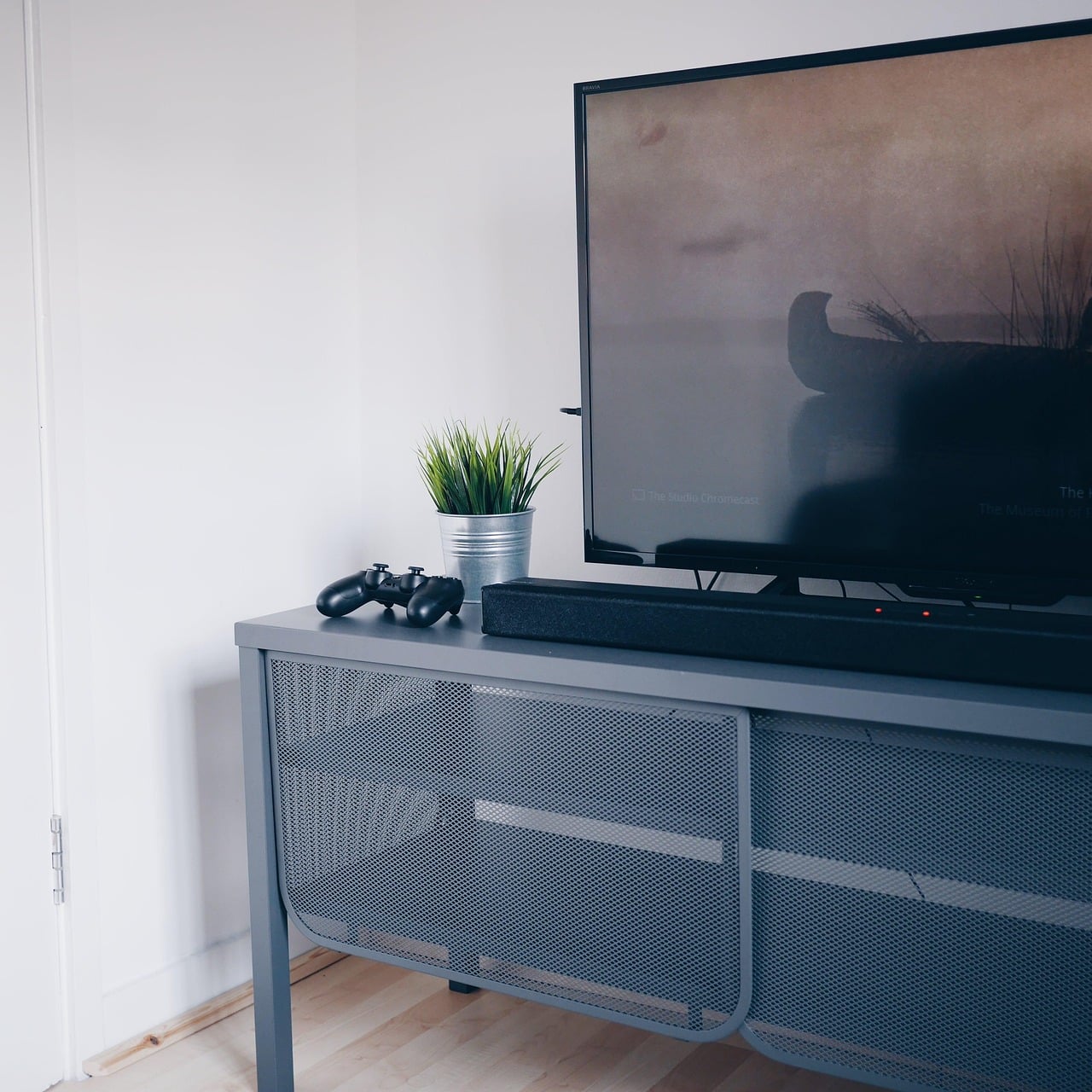 Govee Envisual TV Backlight T2 installed on flat screen TV