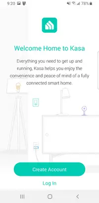 Kasa Smart App Creating Account
