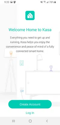 kasa smart app creating account