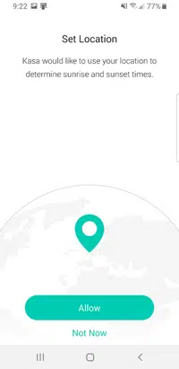 kasa smart app set location