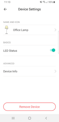 Kasa Smart Plug App Device Info